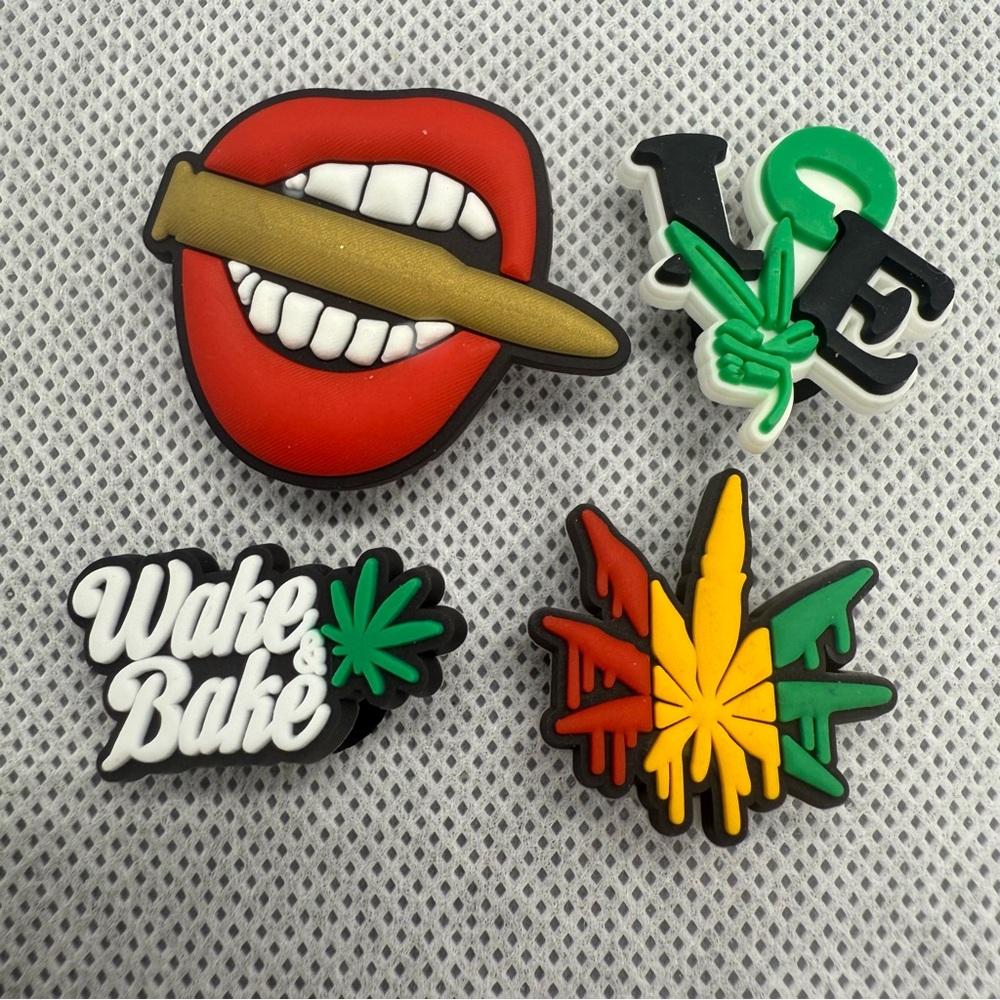 New Set of 12 Assorted Crocs Charms: Weed, 420, Money, etc. - Picture 3 of 4